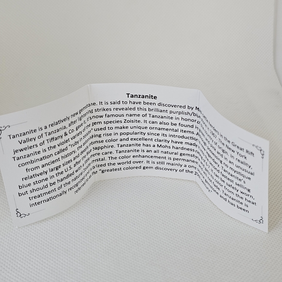 Gems En Vogue Natural Tanzanite Cluster Ring Palladium Sterling Silver 18k Sz 7! - Picture 6 of 9